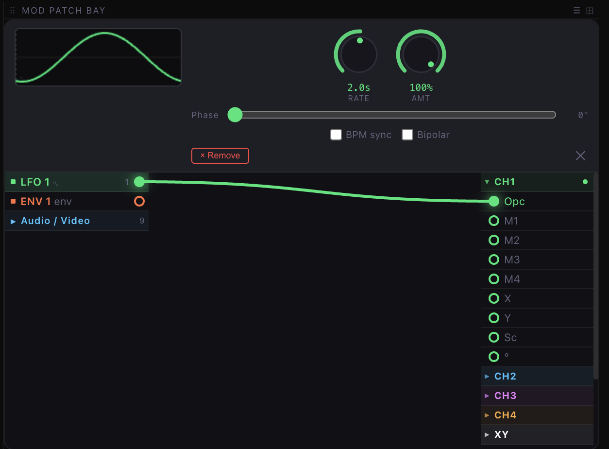 FX Params panel