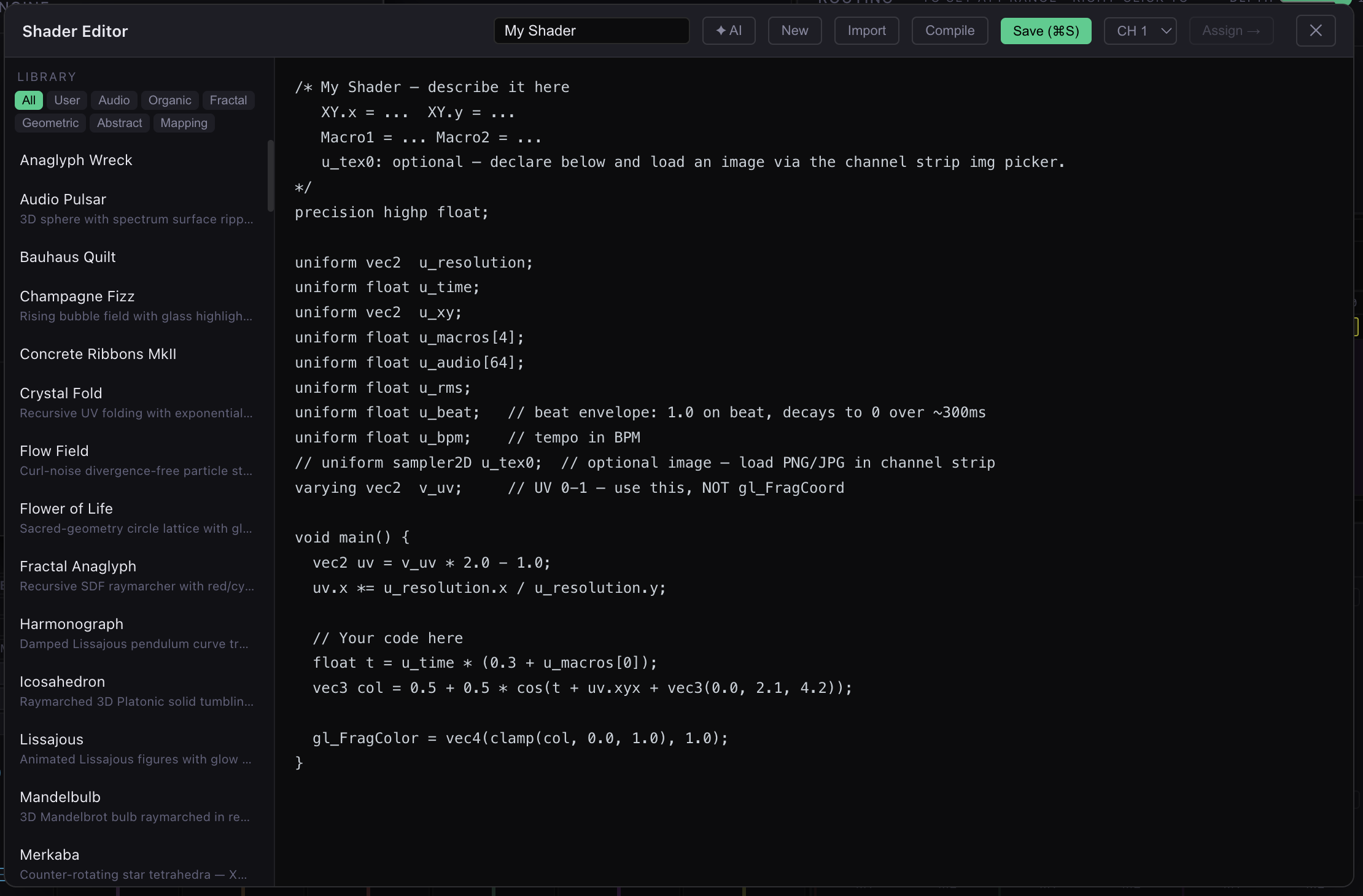 Shader Editor